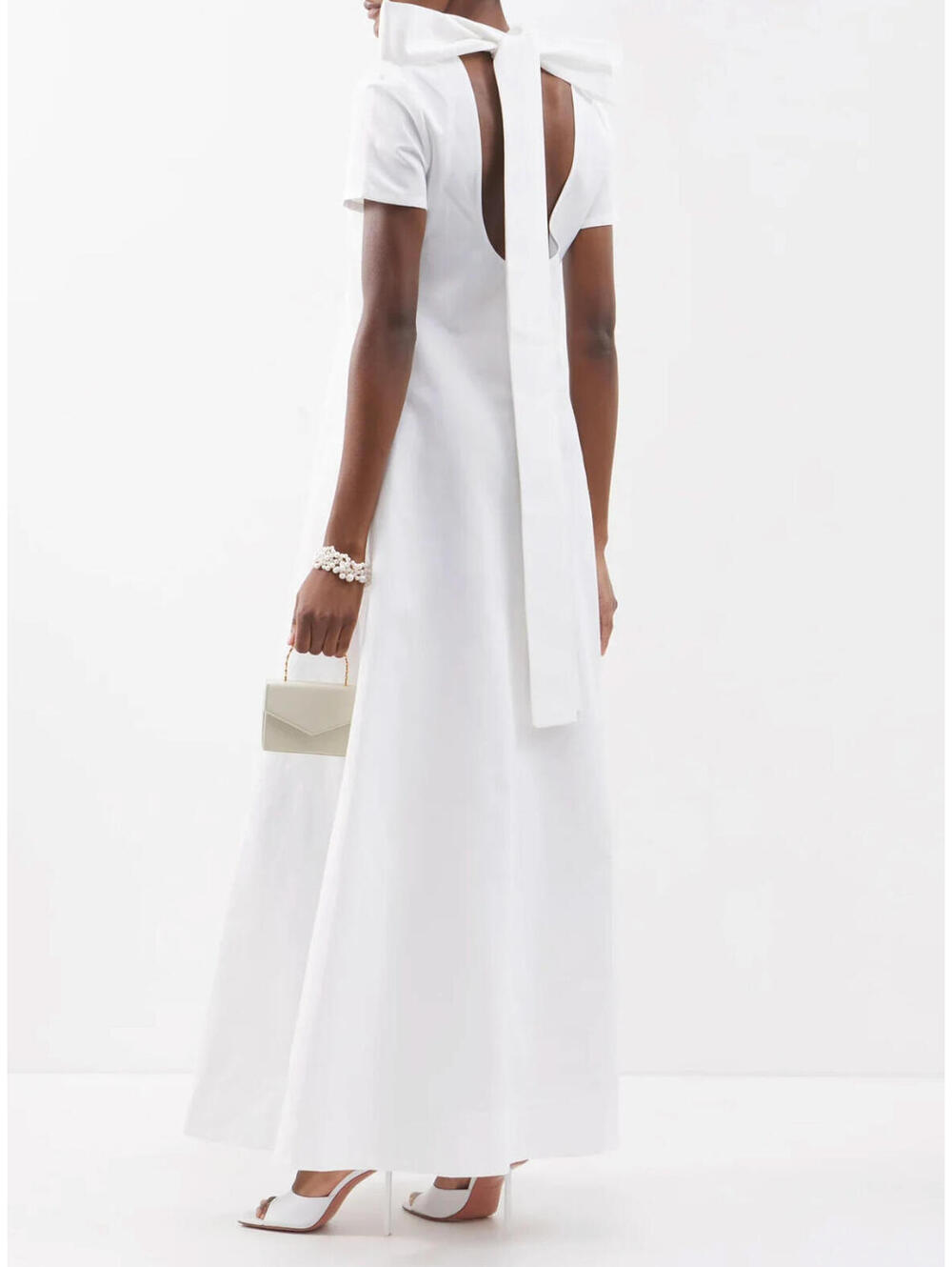 NWT STAUD Ilana White Cotton Bridal Wedding Gown Dress Calluna Medium - Picture 9 of 10